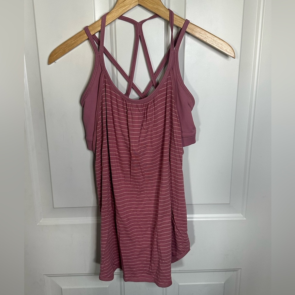 CALIA by Carrie Underwood Dusty Rose Strappy Tank with built in bra